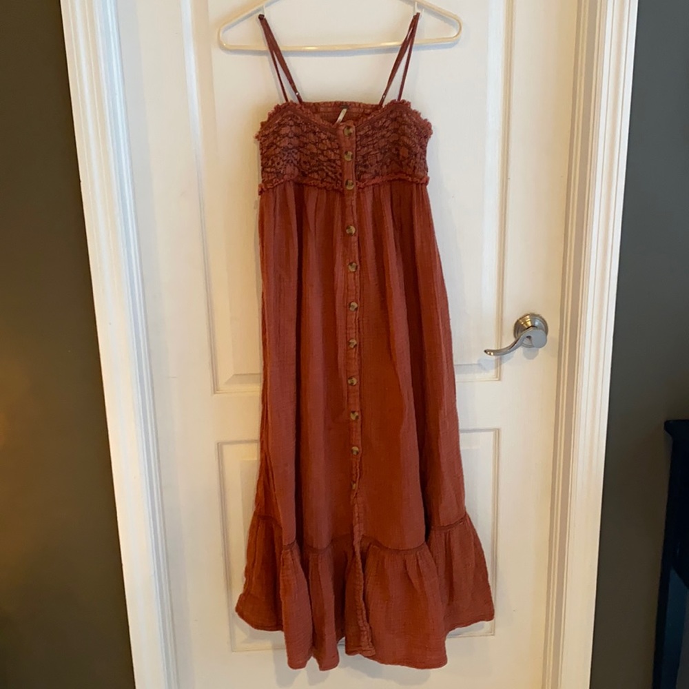 Free People Rose Boho Maxi